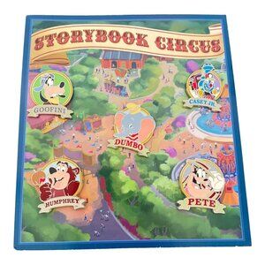 Walt Disney World Storybook Circus Dumbo Goofy Casey Jr Humphrey Booster Pin Set